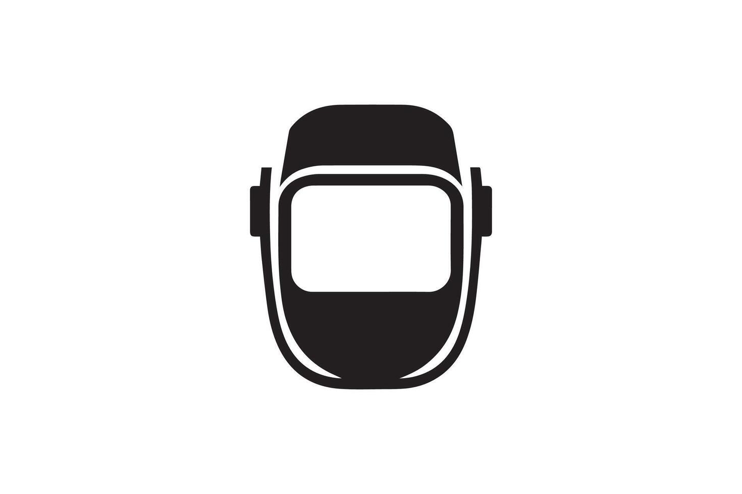 Welder helmet icon illustration on white background vector