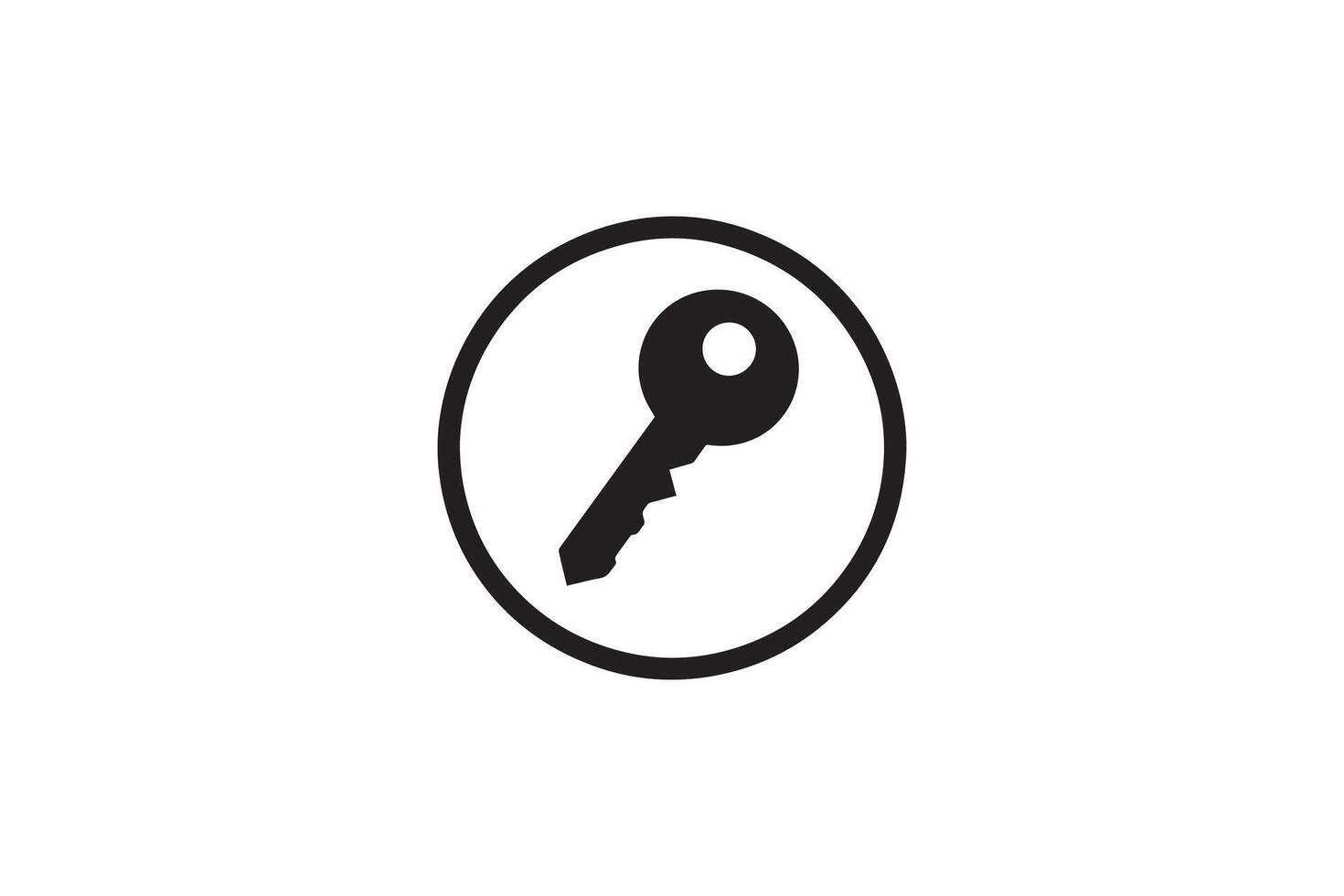 Key icon illustration isolated on white background vector