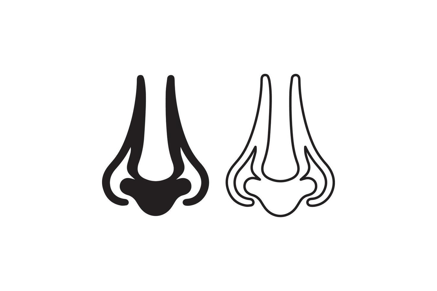 A black and white illustration of a human knee vector