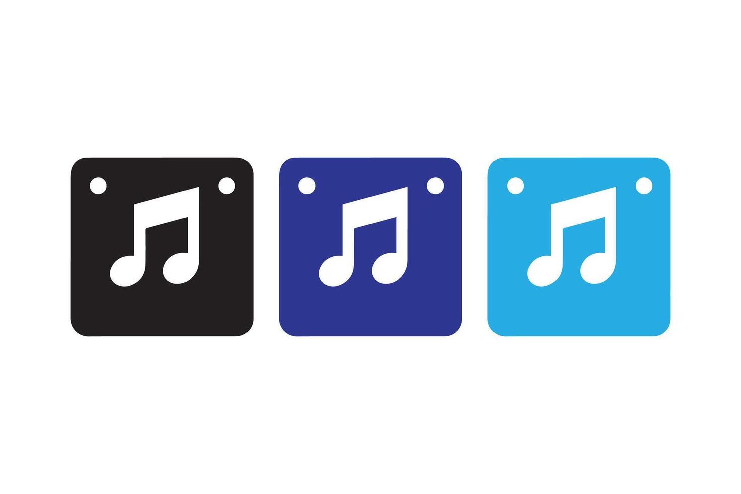 Music notes icon illustration vector