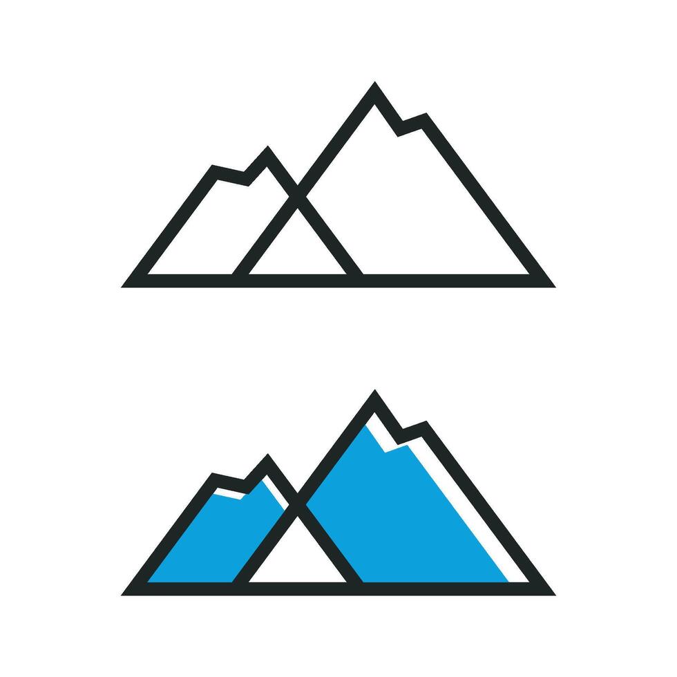mountain lines logo template Illustration Design. EPS 10. vector