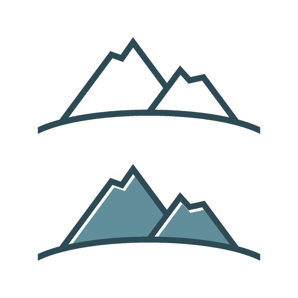stone mountain lines logo template Illustration Design. EPS 10. vector