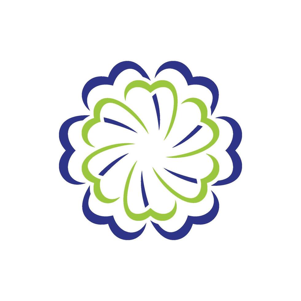 colorful flower ornamental logo template Illustration Design. EPS 10. vector