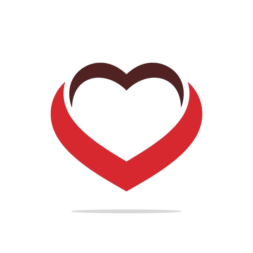 Simple heart logo template Illustration Design. EPS 10. vector