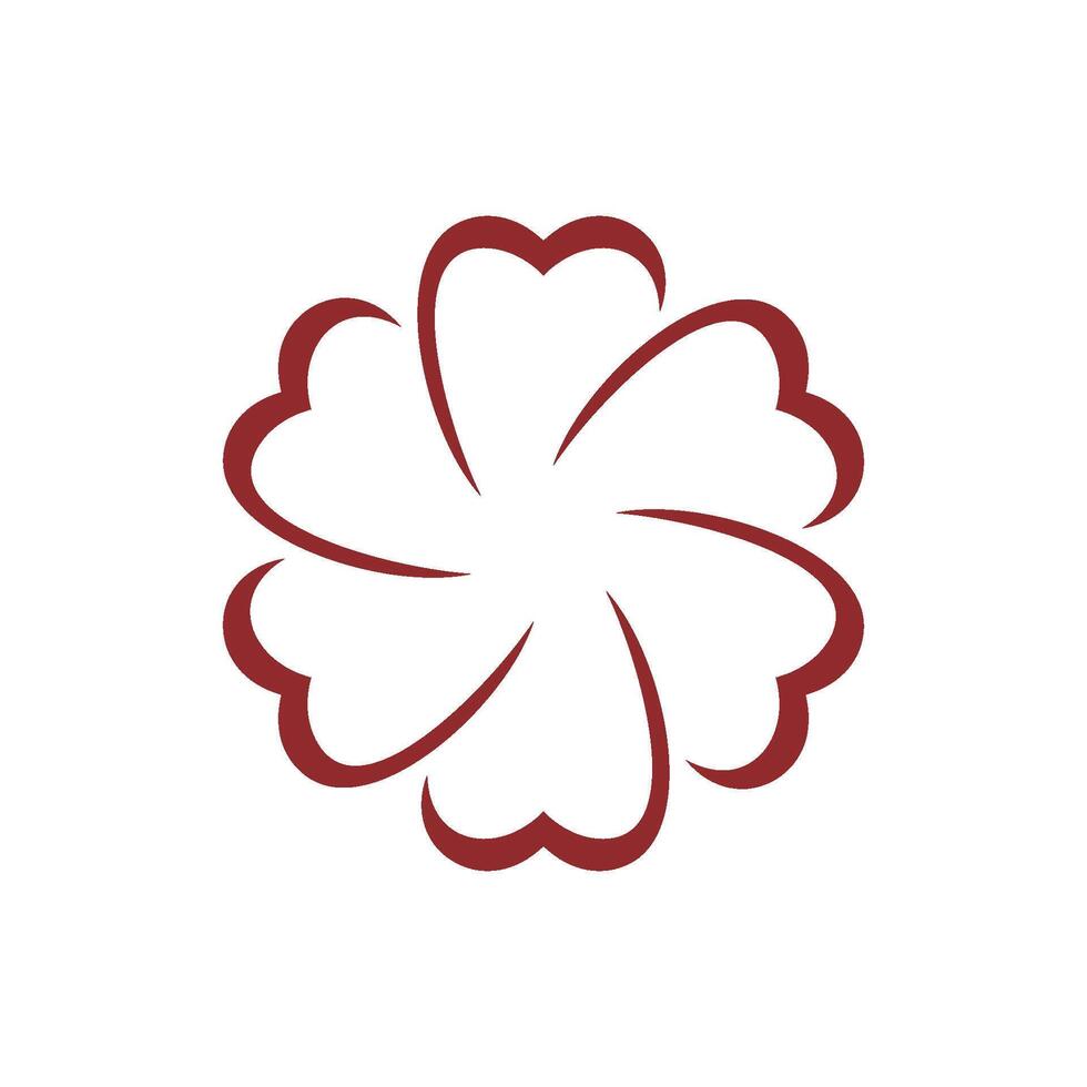 decorative flower ornamental logo template Illustration Design. EPS 10. vector
