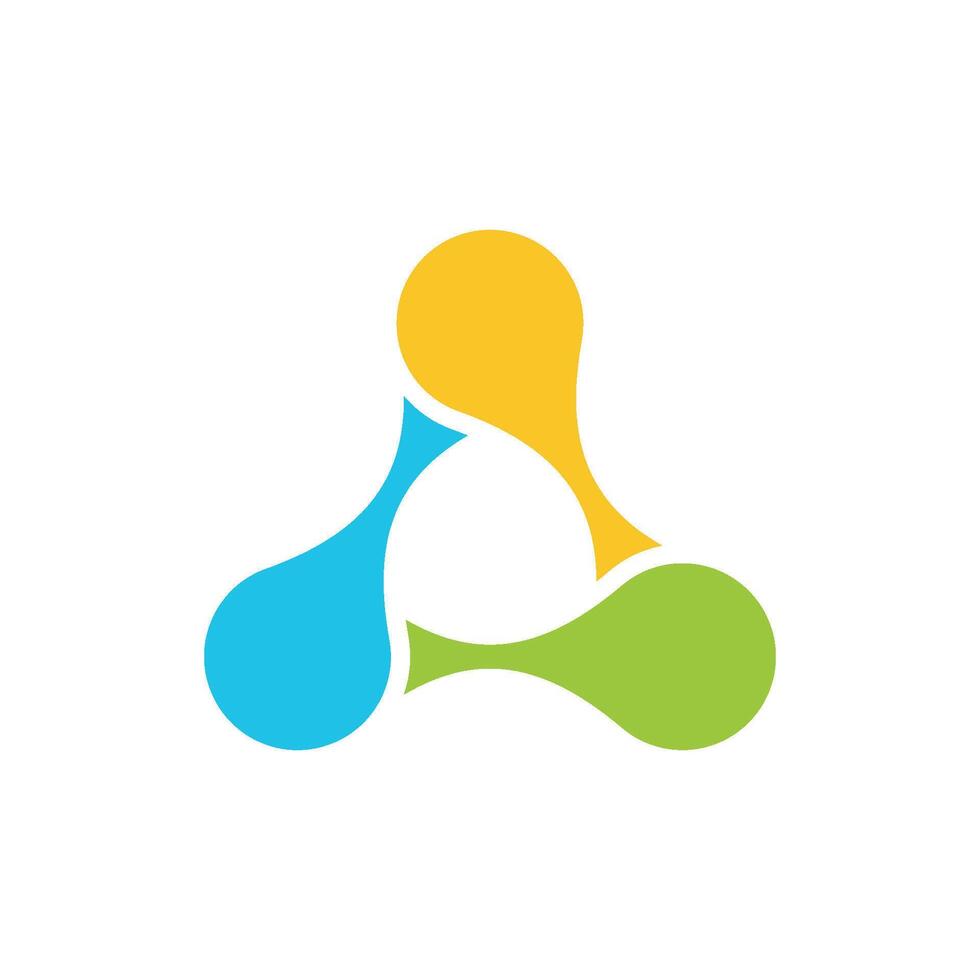 A Letter dot connected logo template Illustration Design. EPS 10. vector