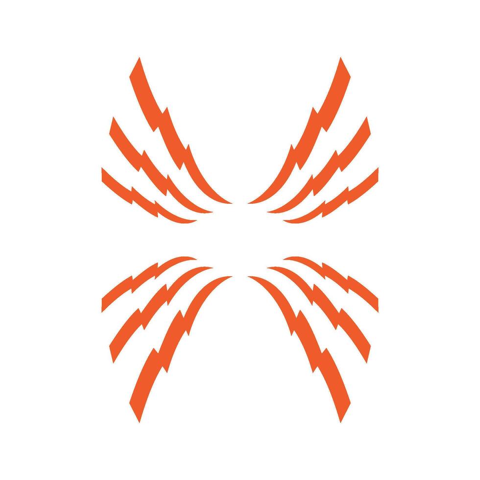 Spider Shape Logo Illustration Design. EPS 10. vector