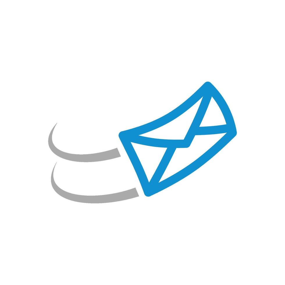 Flying Envelope Email Logo Template Illustration Design. EPS 10. vector