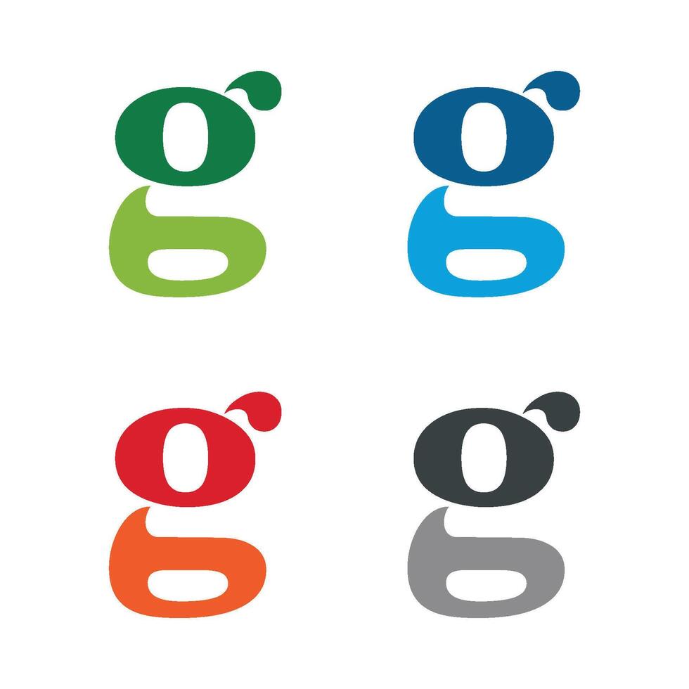 set G Letter Logo Template Illustration Design. EPS 10. vector