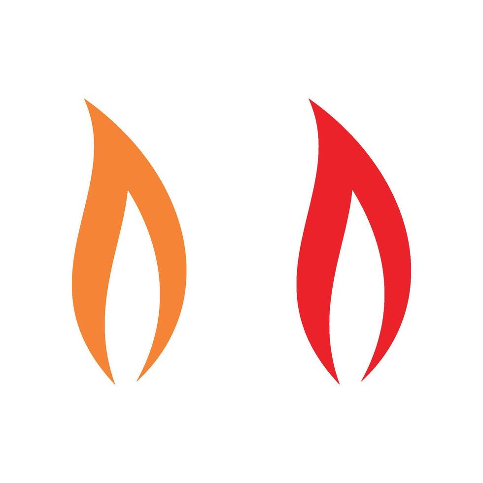set Flame Swoosh Logo Template Illustration Design. EPS 10. vector