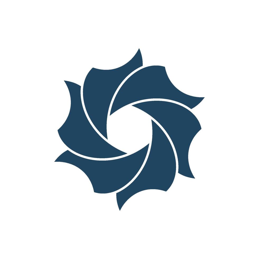 Diaphragm Flower Logo Template Illustration Design. EPS 10. vector