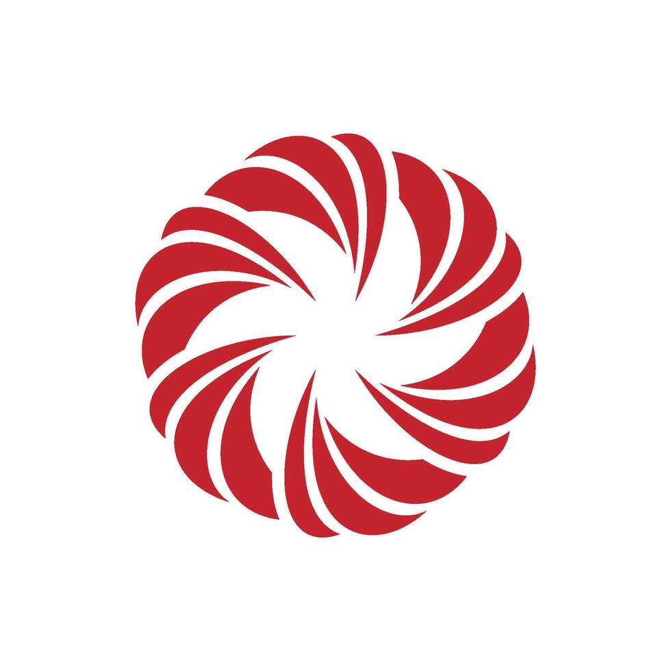 Abstract Red Swirl Logo Template Illustration Design. EPS 10. vector
