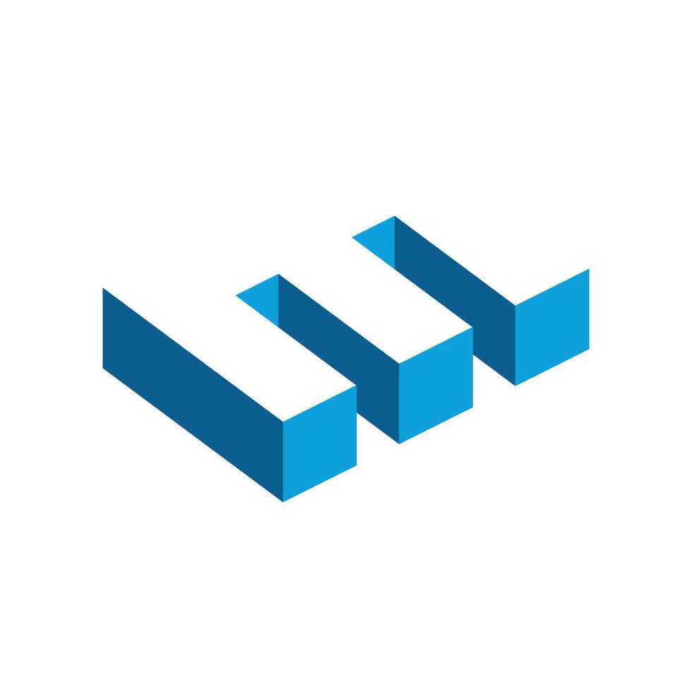 Blue e letter logo template Illustration Design. EPS 10. vector