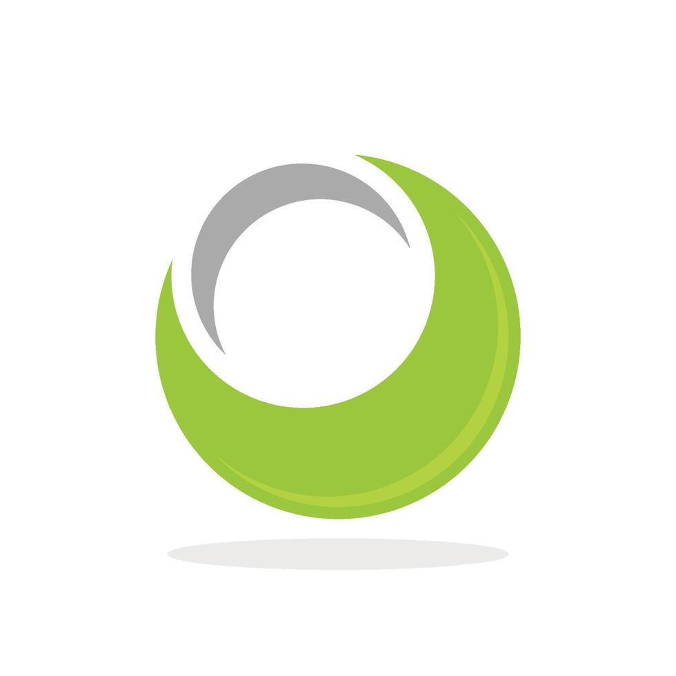 Green o letter logo template Illustration Design. EPS 10. vector