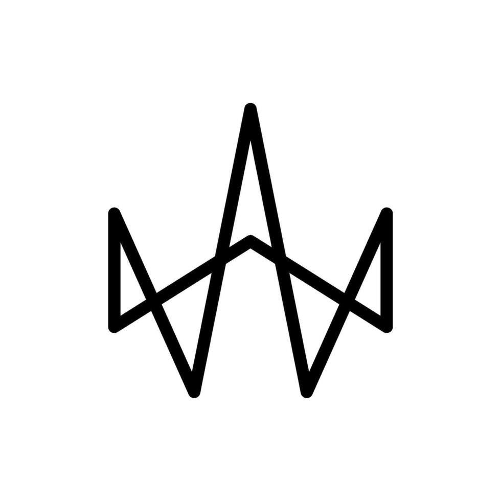 Abstract Crown Wire Logo Template Illustration Design. EPS 10. vector