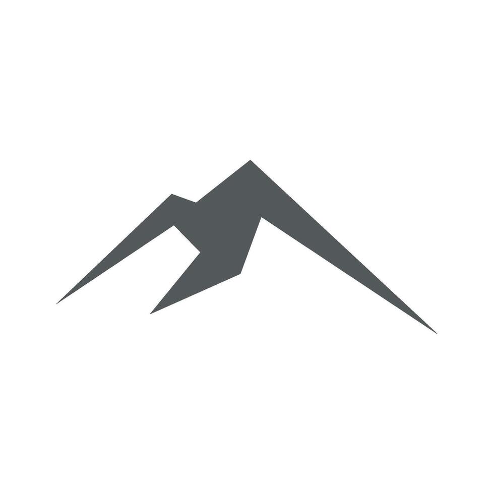Simple Line Mountain Logo Template Illustration Design. EPS 10. vector