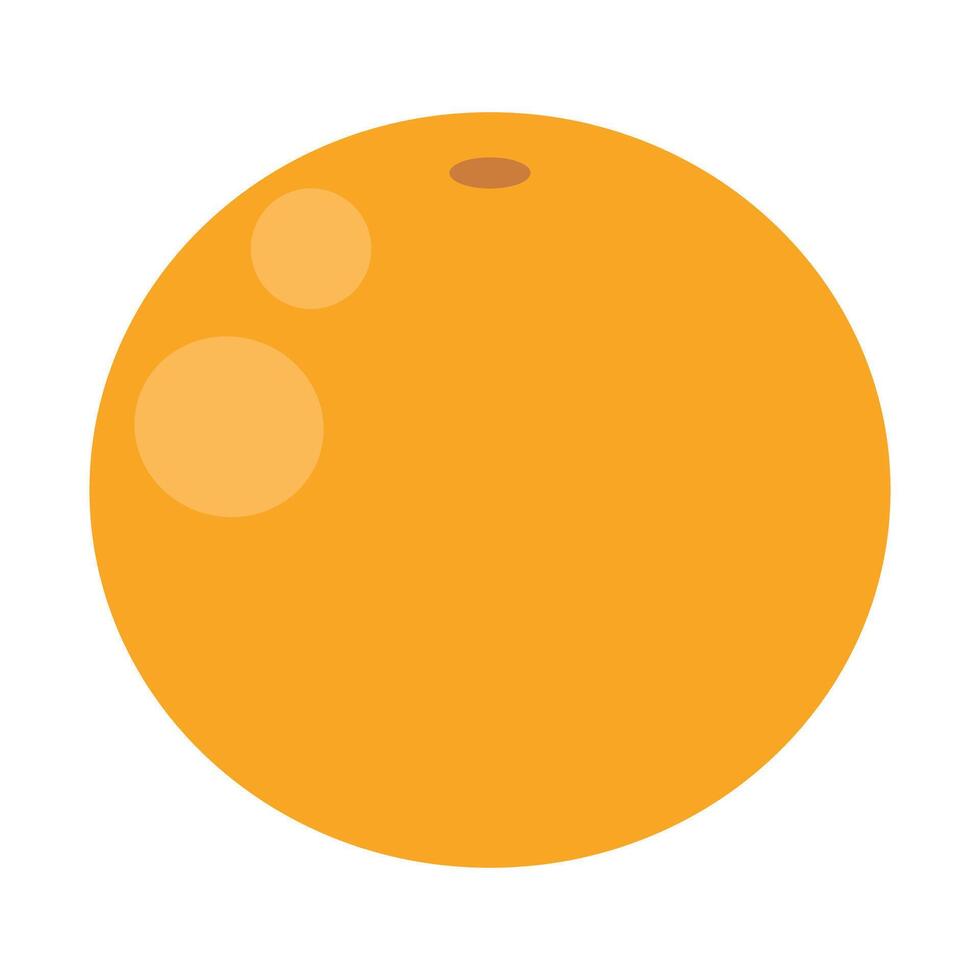 illustration of an orange, representing fresh citrus fruit in a simple and vibrant design. vector