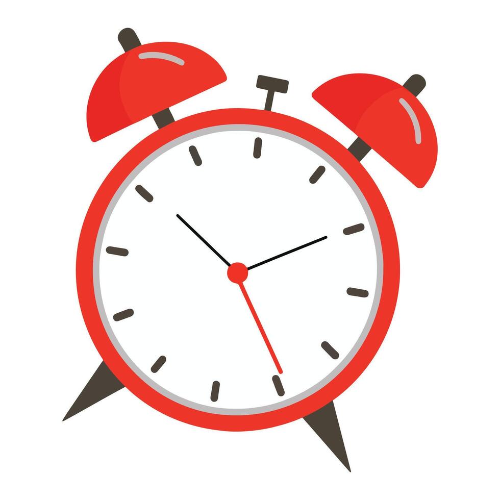 Alarm Clock Ringing Wake Up Time Icon vector