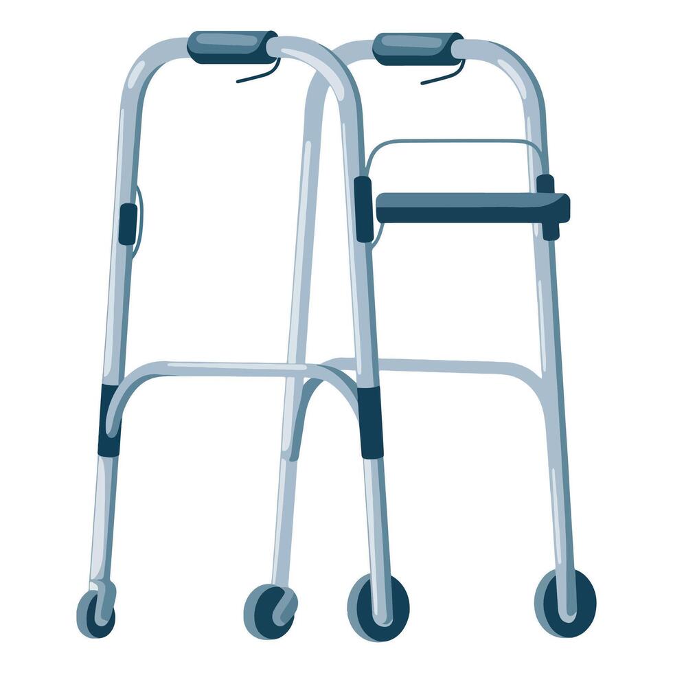Medical Walkers for Disabilities or Elderly vector