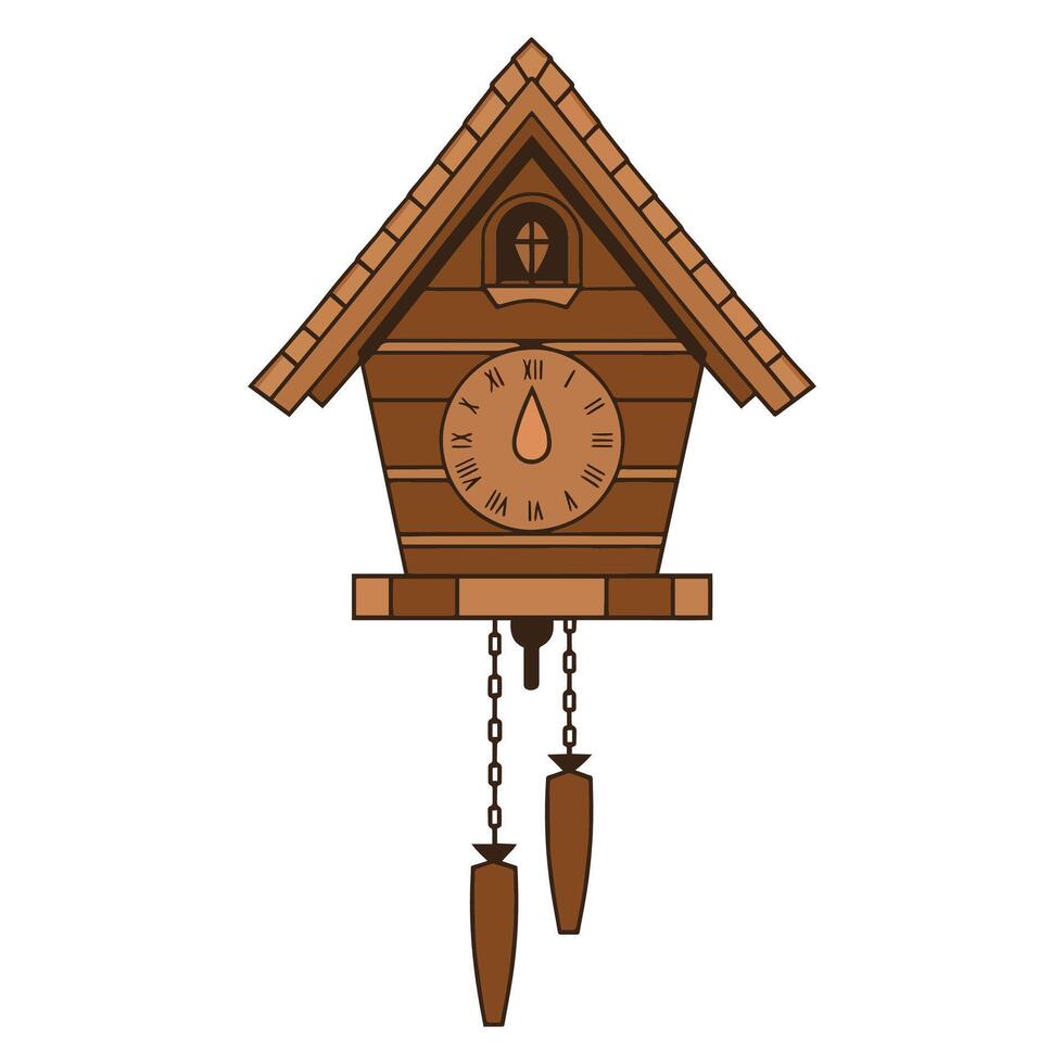 Cuckoo Clock Illustration vector