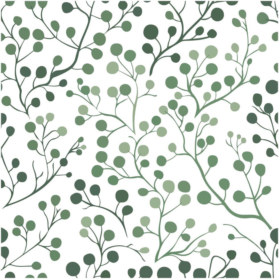 Seamless Leaf Pattern Natural and Fresh Design vector