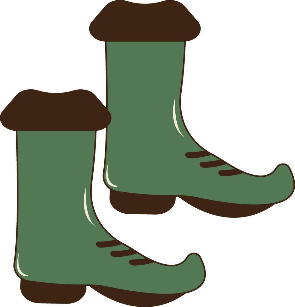 Green boots clip art vector