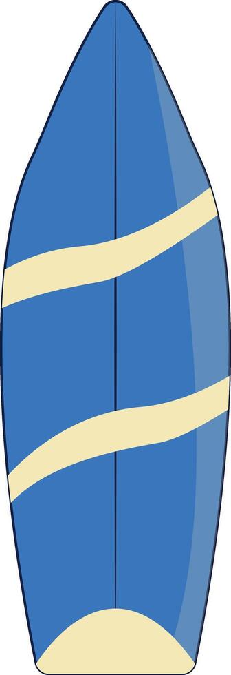Beach Element with Flat Cartoon Design vector