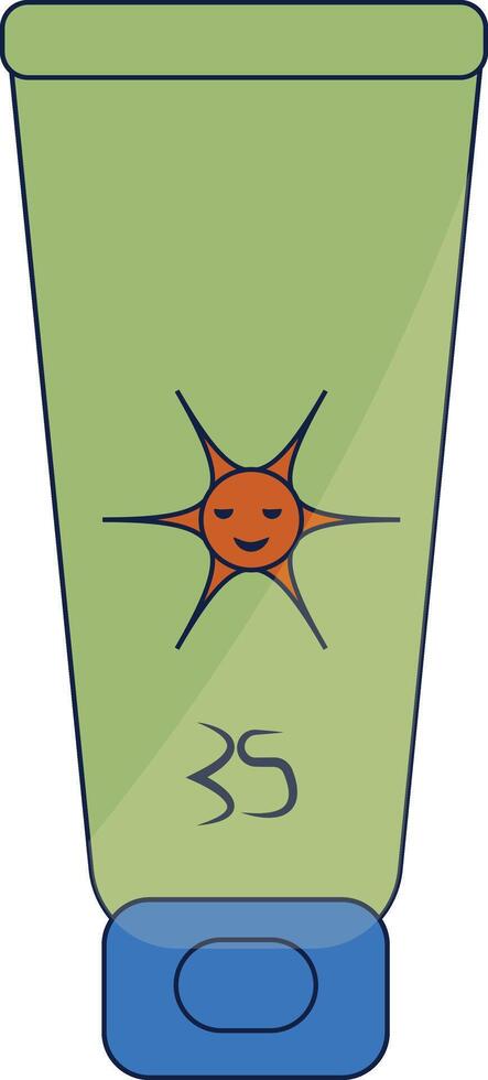 Beach Holiday Element with Cartoon Design vector