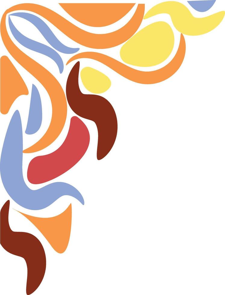 Abstract Vintage Corner on White Background vector