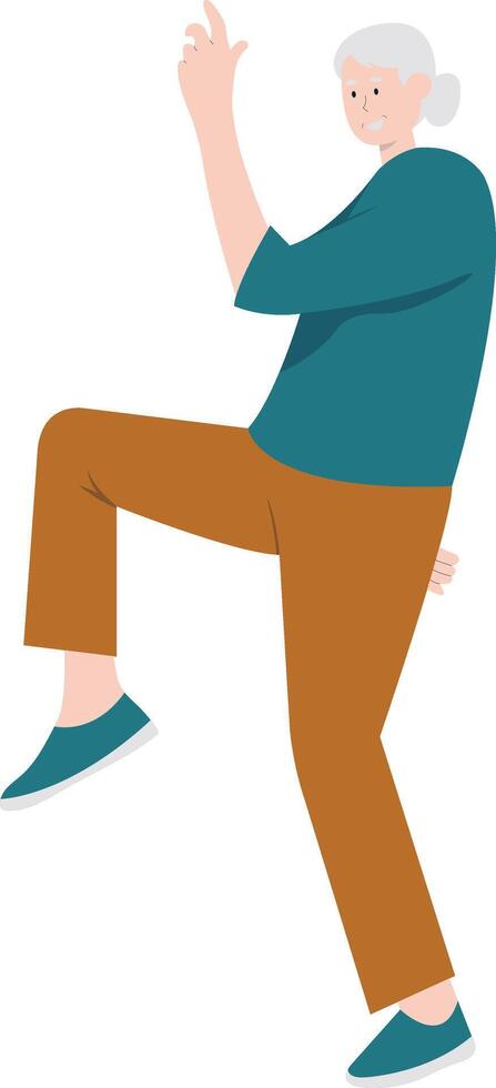 Illustration of Activities Sport Old People vector