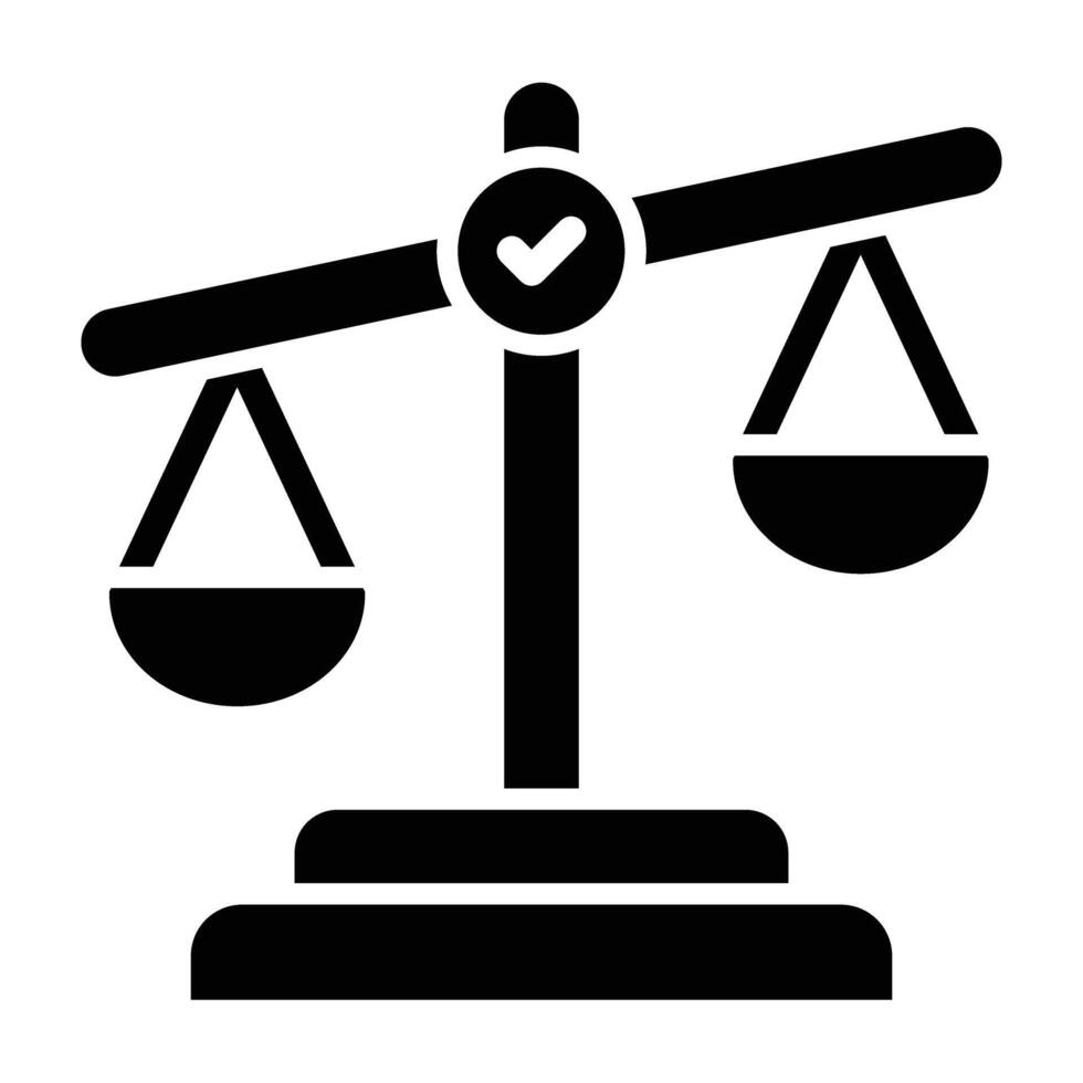 Ethics Glyph Icon Design vector