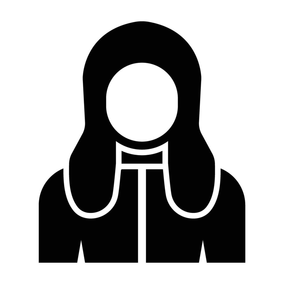 Judge Glyph Icon Design vector