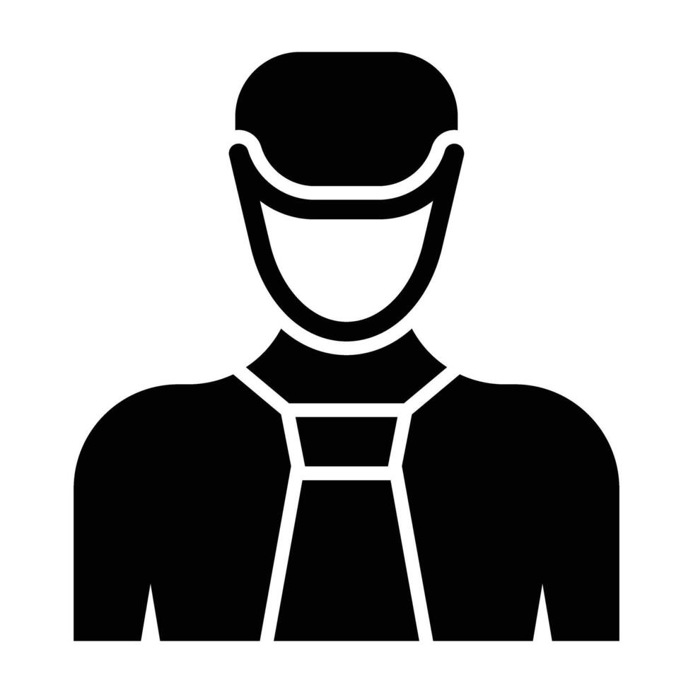 Businessman Glyph Icon Design vector