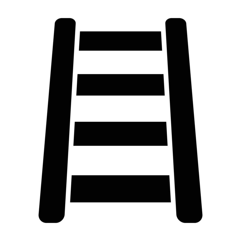 Stair Glyph Icon Design vector