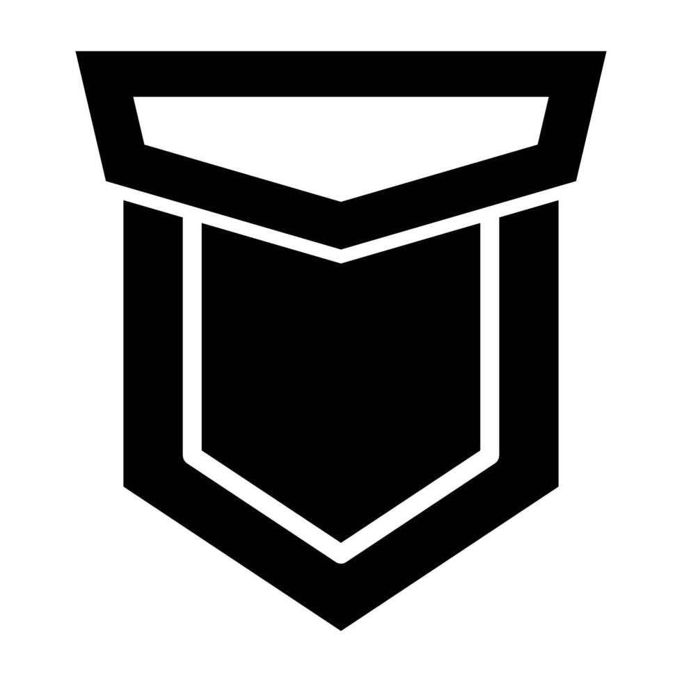 Pocket Glyph Icon Design vector
