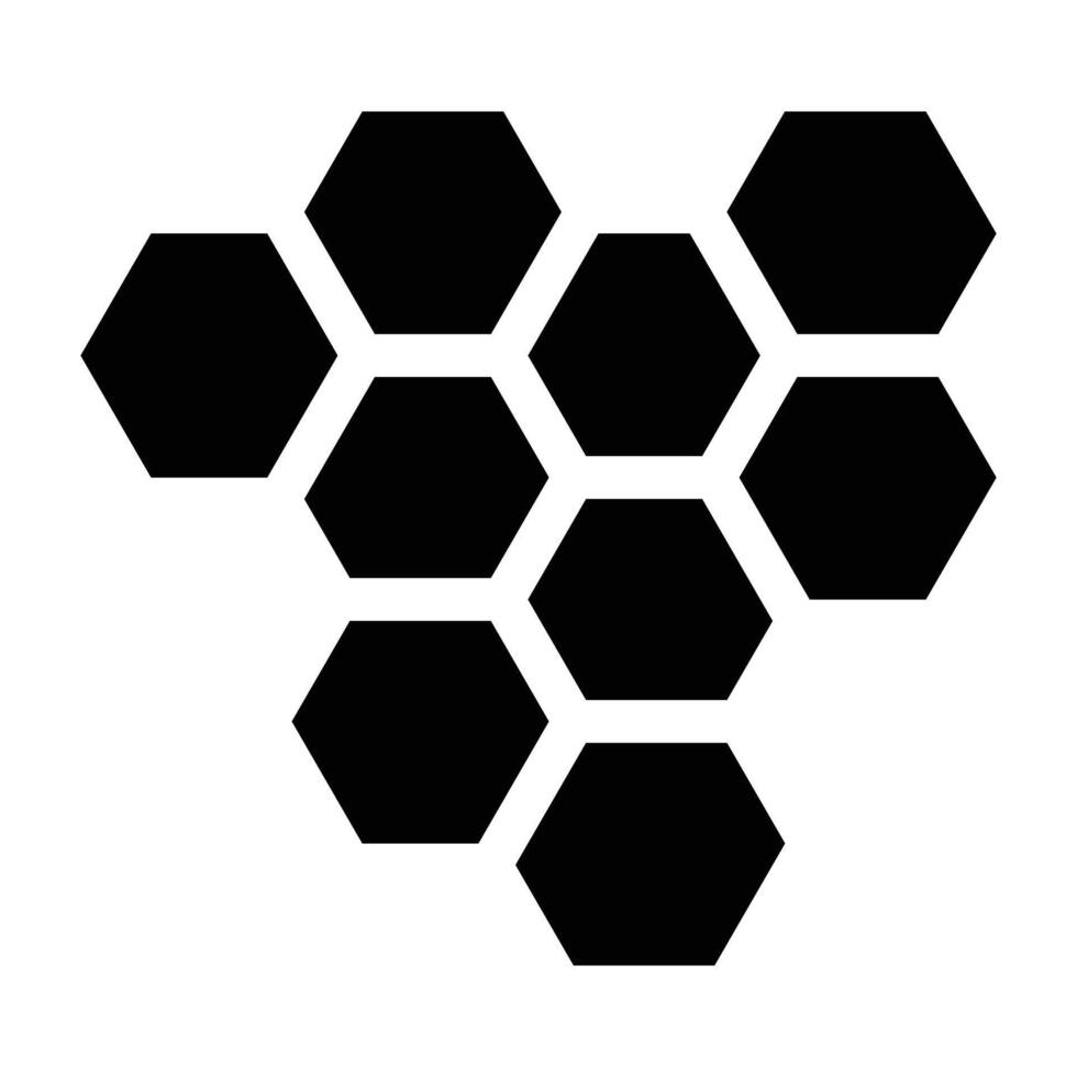 Beehive Glyph Icon Design vector