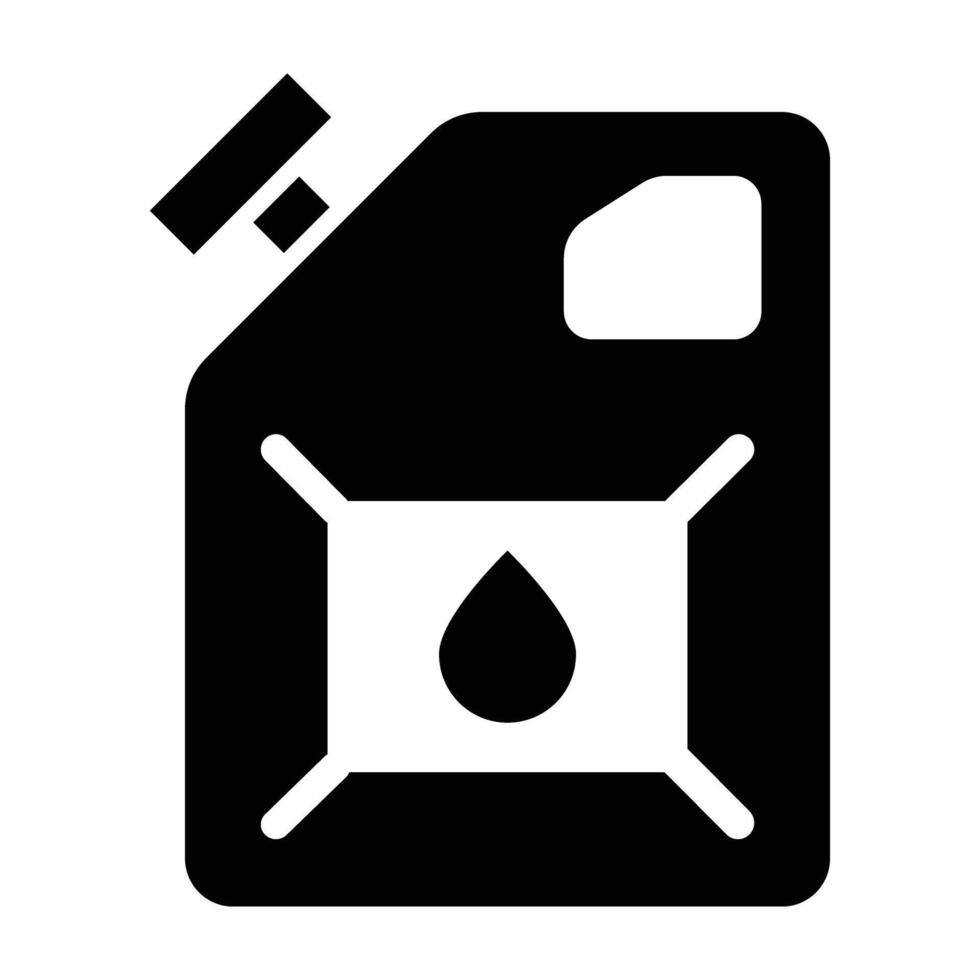 Fuel Glyph Icon Design vector