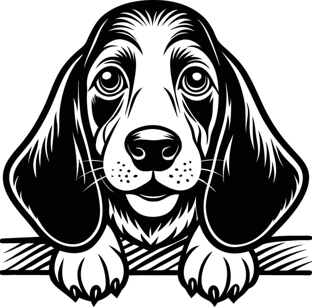Portrait of dog vector