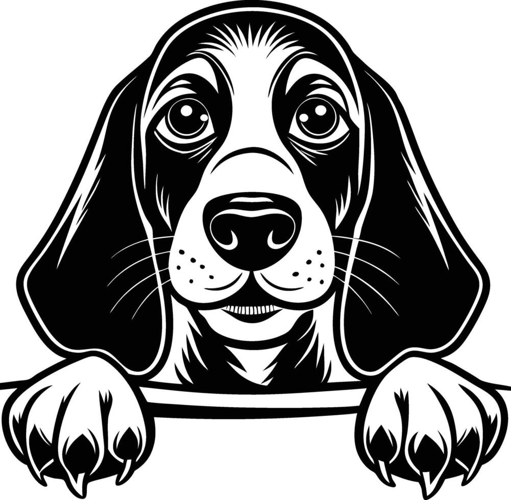 Close-up of a dog vector