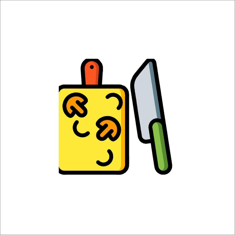 Cheese and knife illustration vector