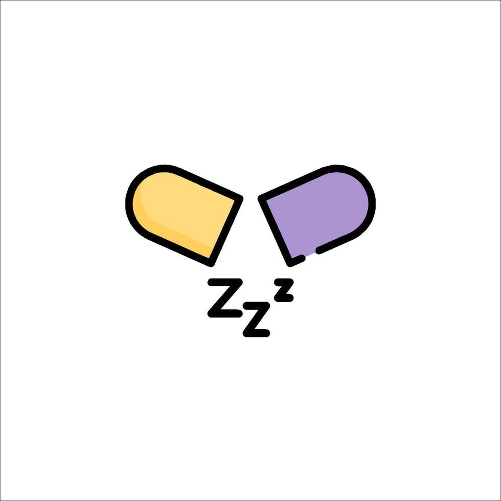Pill icon with a pill and a spoon vector