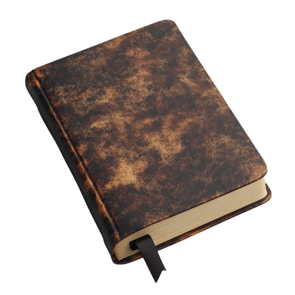 Rustic Leather-Bound Journal png