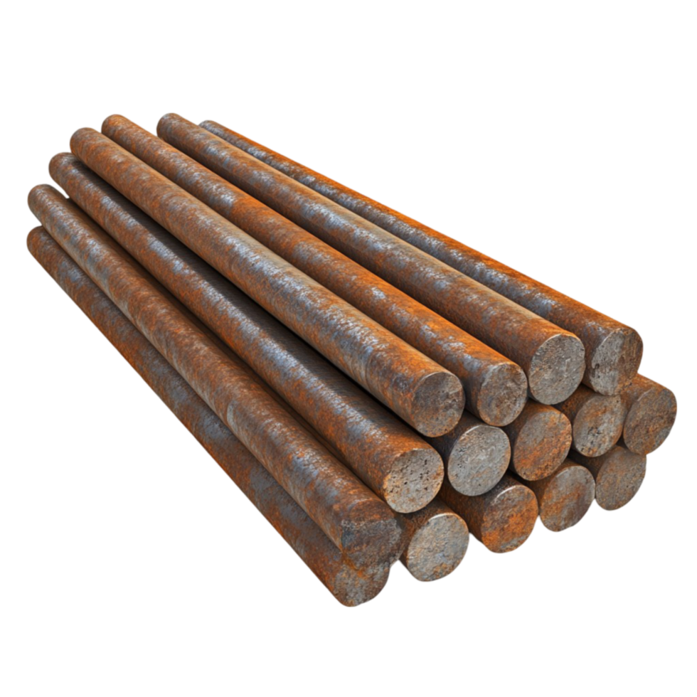 Steel Bars on Transparent Background png