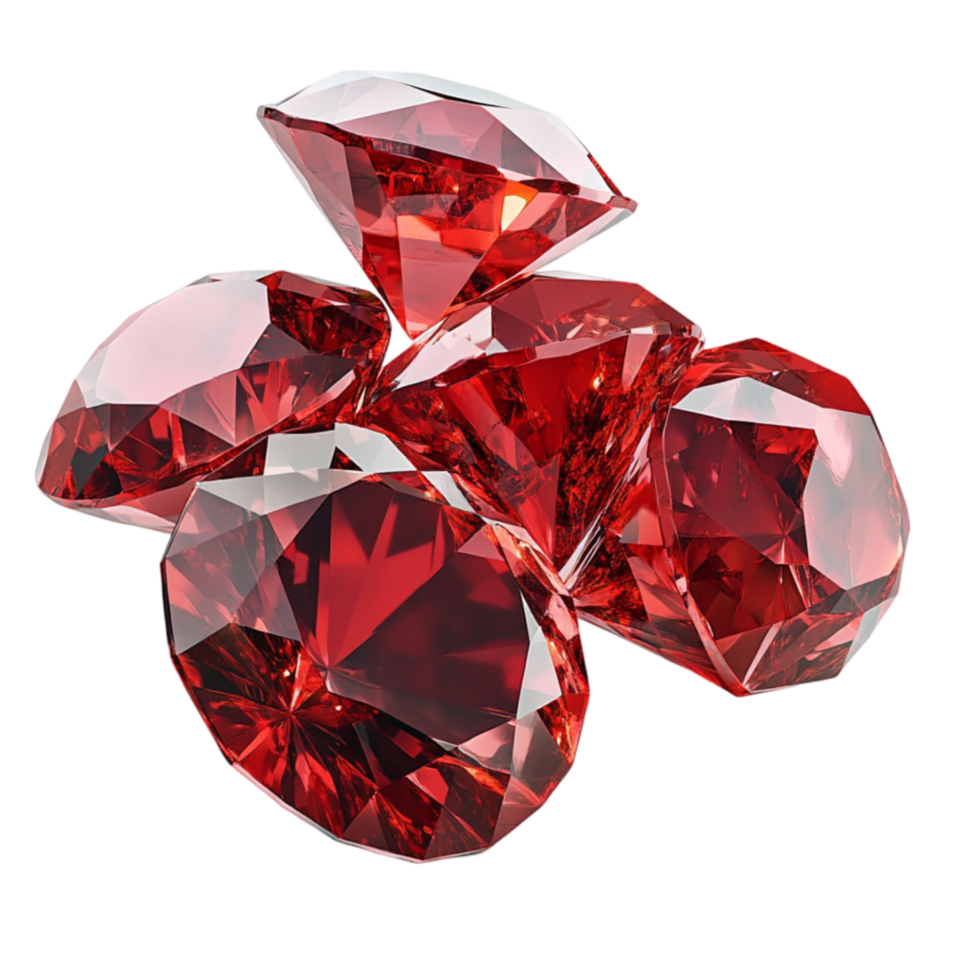 Shiny Red Rubies png