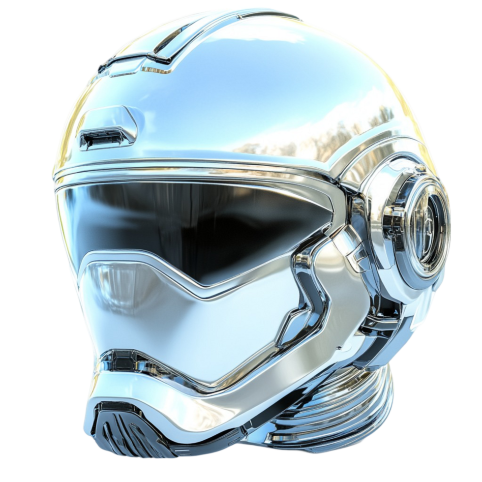 Shiny Silver Helmet png