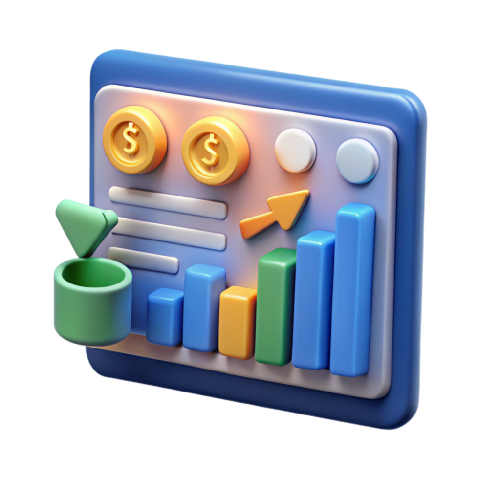 Financial Growth Dashboard Visualizing Investment Trends png