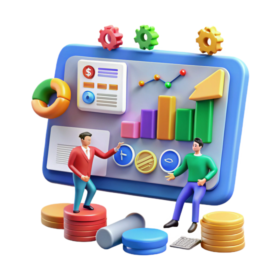 Data Analysis Visualizing Growth Financial Success png