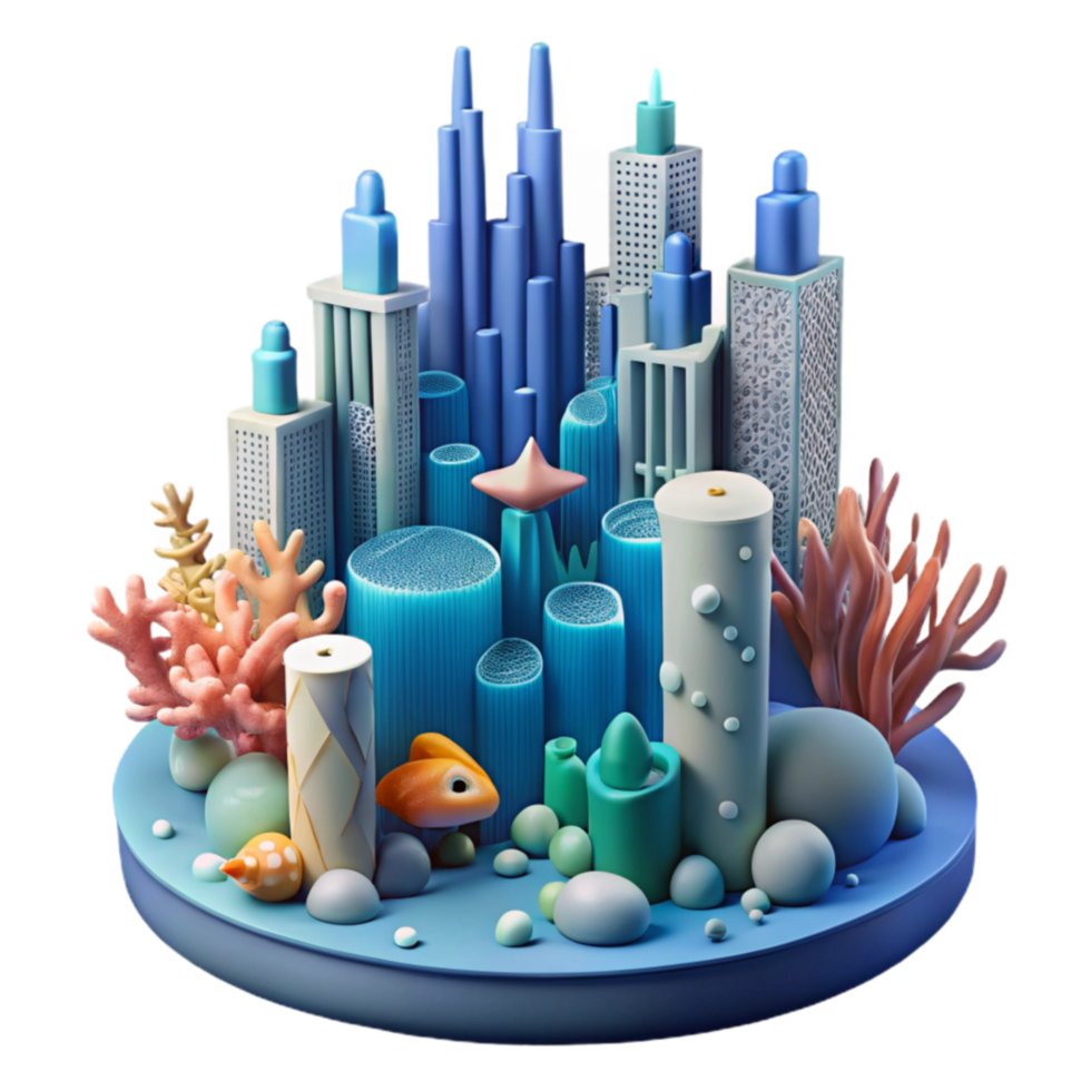 Oceano paisaje urbano submarino metrópoli 56085816 PNG