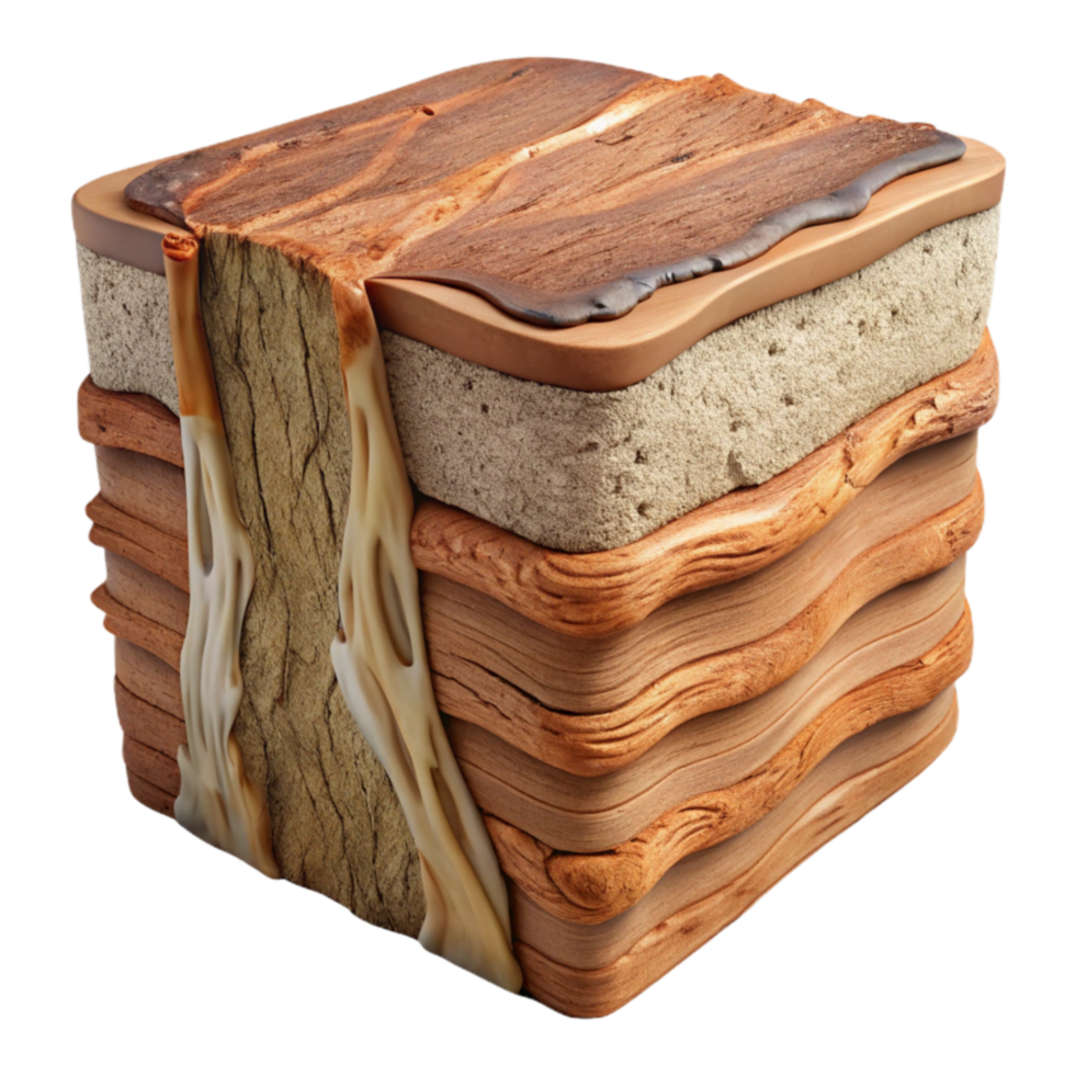 Layered Earth Structure Cross-Section Model png