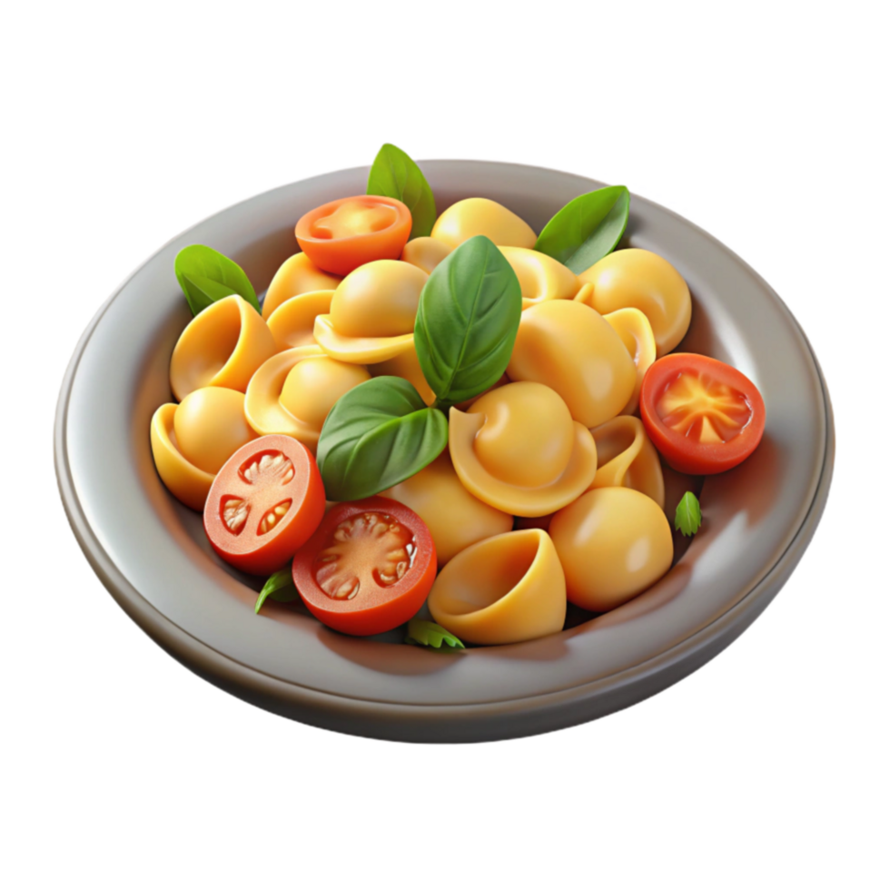 Delicious Tortellini with Tomatoes and Basil png